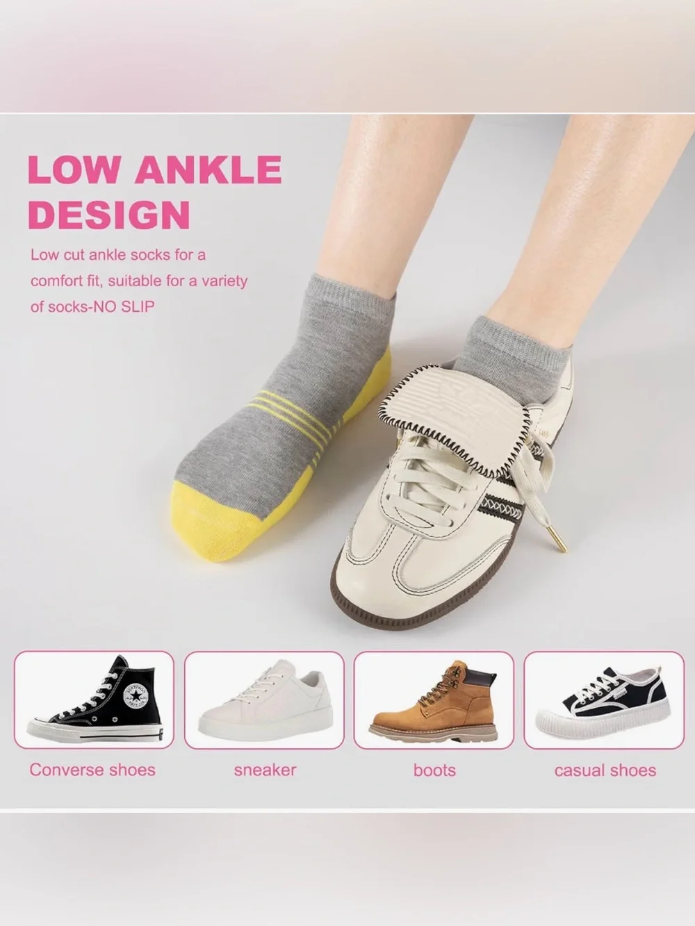 15 Pairs Womens Ankle Socks Thin Low Cut Casual Socks